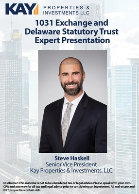 Kay Properties' Steve Haskell will discuss how DSTs and Real Estate Funds can be used to avoid stock market volatility.
