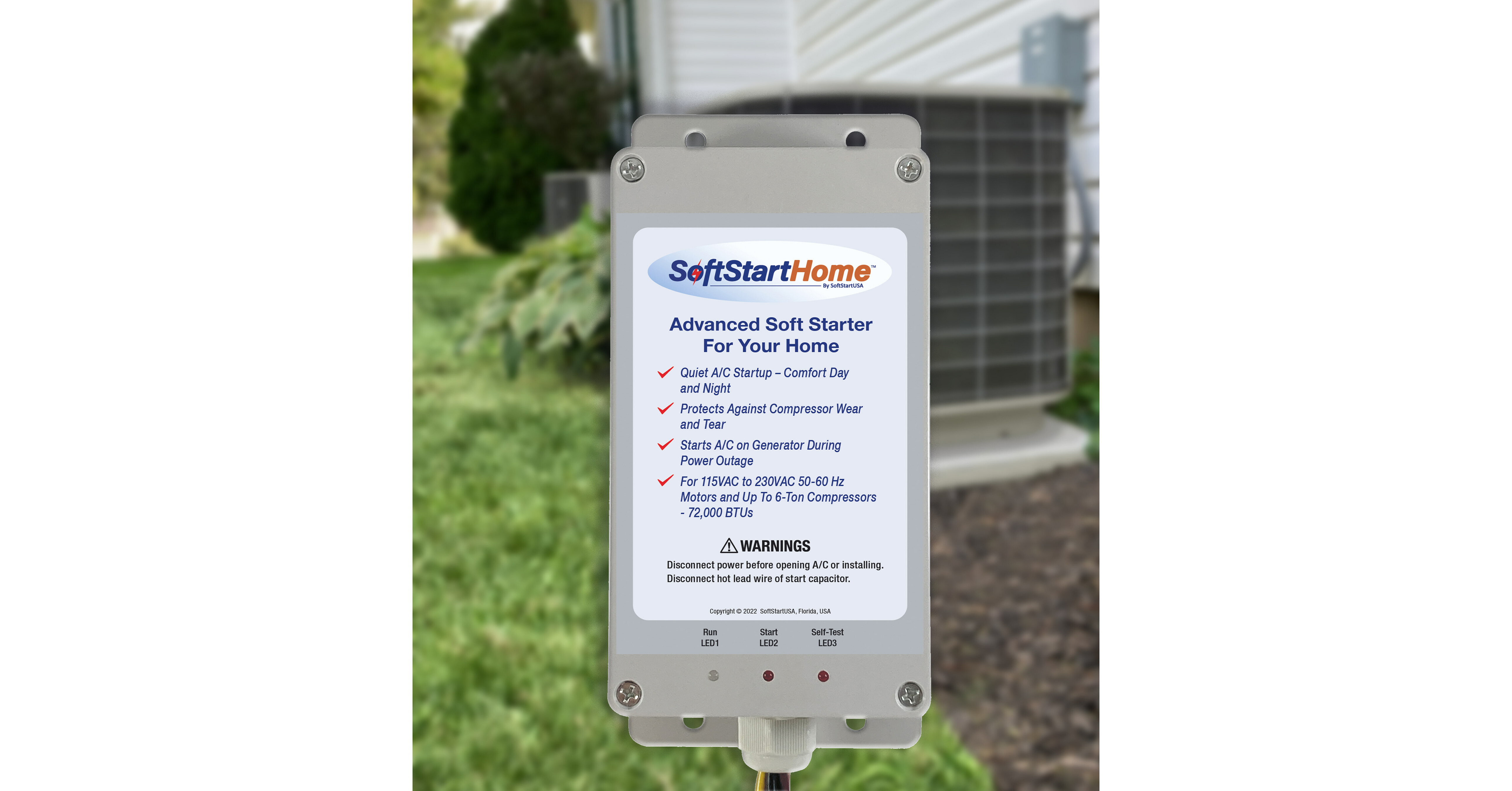 SoftStart Home High-Performance Soft Starter Uses up to 70% Less Power to  Start Residential/Commercial Air Conditioners & Heat Pumps to Keep