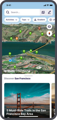 Visualização de possíveis integrações futuras de produtos para o FATMAP dentro do Strava.