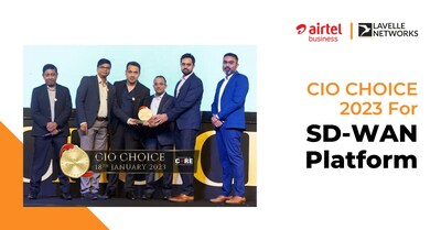 Lavelle Networks, a leading provider of software-defined networking solutions, is proud to be recognized as the CIO’s Choice for SD-WAN Platform for the fourth time in the last five years