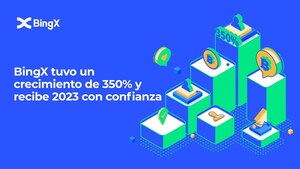 BingX tuvo un crecimiento de 350% y recibe 2023 con confianza