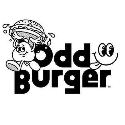 Odd Burger logo with ChickP mascot and oddmoji. (CNW Group/Odd Burger Corporation)