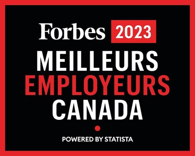 Ericsson Canada est nommé parmi les cinq meilleurs endroits où travailler selon la liste des meilleurs employeurs du Canada de Forbes pour 2023