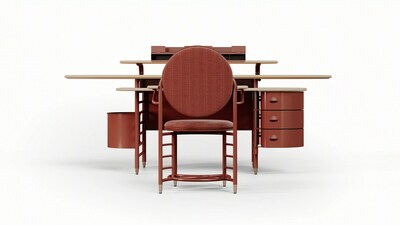Frank Lloyd Wright Racine Collection by Steelcase, available at store.steelcase.com.
