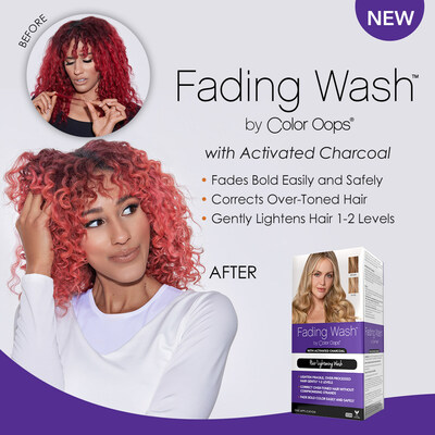 Color Oops Fading Wash Kit with Activated Charcoal - Bleach Wash Shampoo 