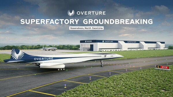 The Overture Superfactory is a state-of-the-art manufacturing facility located on a 62-acre campus at the Piedmont Triad International Airport.