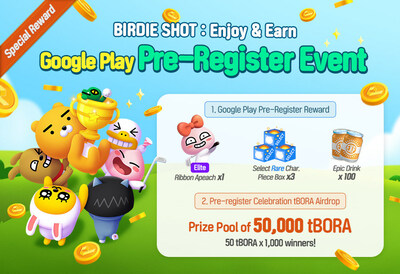 Blockchain Casual Golf Game 'BIRDIE SHOT : Enjoy & Earn' opens for Global Pre-registration on Google Play