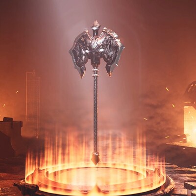 NFT Image for the Swords of Blood Legendary War Axe Weapon item in-game and tradeable NFT