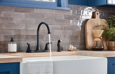 Parkwood® Two-Handle Kitchen Faucet by Peerless in Matte Black