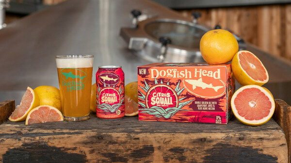 Dogfish Head launches Citrus Squall, the perfect storm of a double golden ale and a Paloma cocktail brewed with grapefruit juice and blue agave nectar.