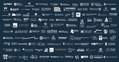 Full list of higher education institutions taking part in the Bodyswaps and Meta Immersive Soft Skills Grant (PRNewsfoto/Bodyswaps)
