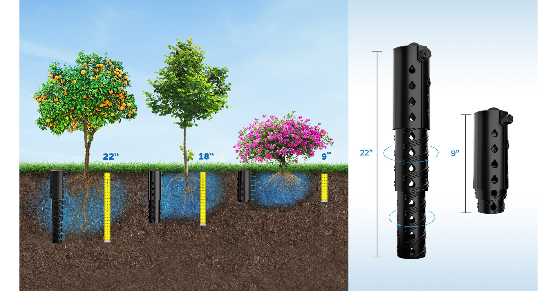 Introducing The Most Effective Way to Water Trees & Plants Directly at