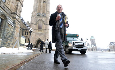 Irwin Cotler on Parliament Hill in FIRST TO STAND | Photo Courtesy of Canadian Press (CNW Group/First to Stand)
