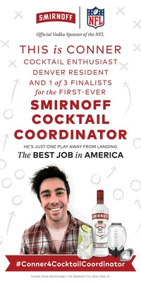 This is Conner. He's Just One Play Away From Smirnoff's Cocktail Coordinator - the Best Job In America.