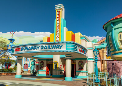 Mickey & Minnie's Runaway Railway is a new attraction in Disneyland Park in Anaheim, Calif.
