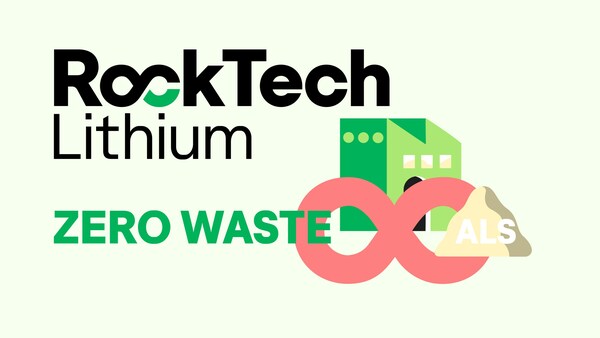Rock Tech implements Zero Waste Strategy with Commercial Use of By-Products (CNW Group/Rock Tech Lithium Inc.)