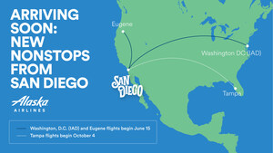Alaska Airlines expands our San Diego network with new coast-to-coast nonstops
