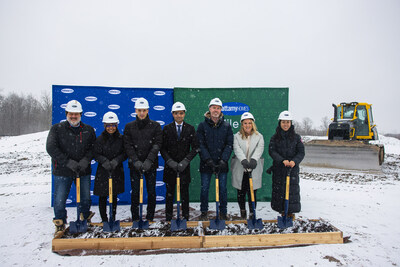 Mattamy Homes broke ground on Mile & Creek, the first phase of a six-building master-planned condo community in Milton, Ontario. (CNW Group/Mattamy Homes Limited)