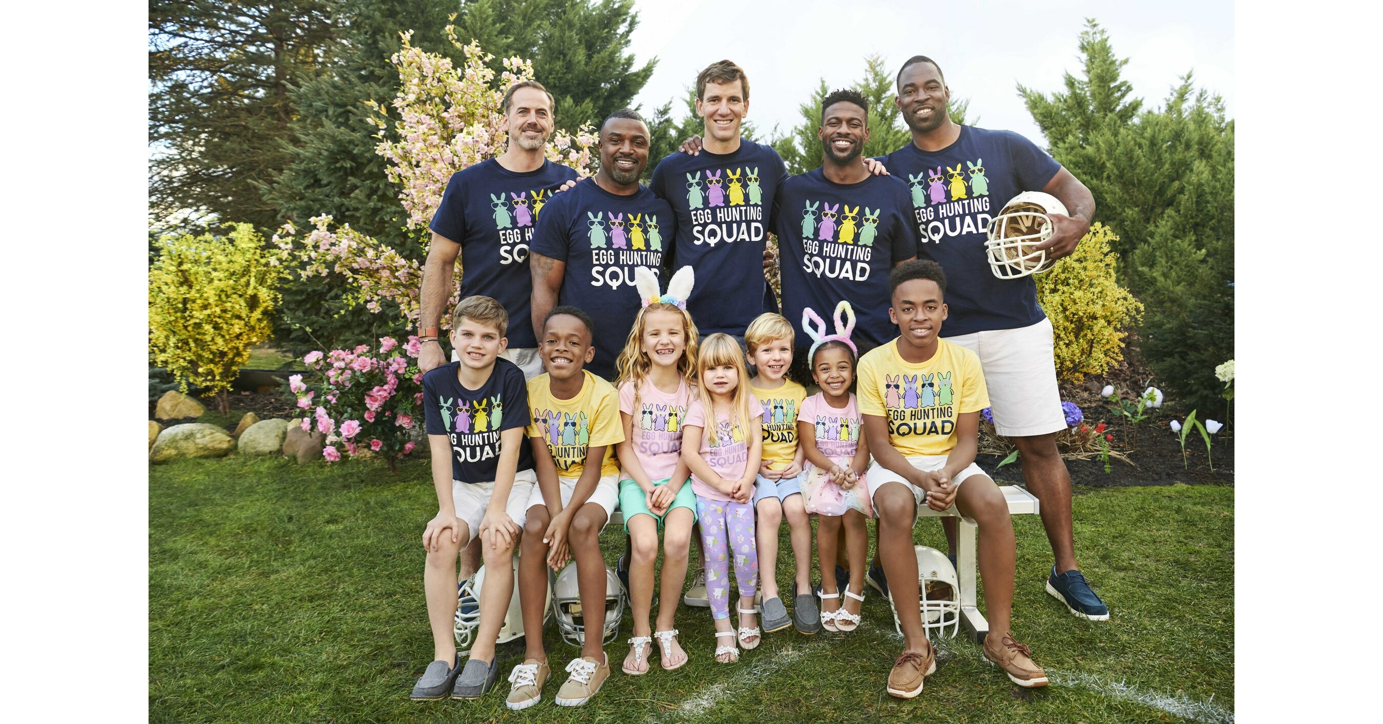 The Children's Place Teams up with Eli Manning, Shaun O'Hara, Justin Tuck,  Emmanuel Sanders, Brian Westbrook & Their Families, Scoring a Touchdown  with its Spring 2023 Campaign