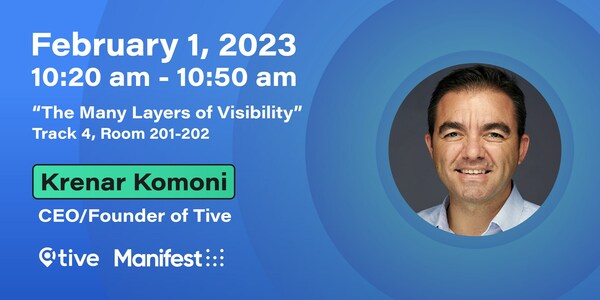 Tive CEO Krenar Komoni to Speak on a Panel with Leaders from Mary Kay, Cardinal Health, Aviron Interactive, & Schematic Ventures to Discuss “The Many Layers of Visibility”