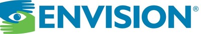 Envision, Inc. logo with blue and green hands in the shape of an eye