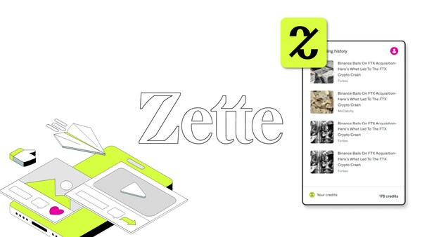 Zette's browser extension allows users to unlock paywalled content across hundreds of publisher partners.