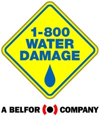 1-800 WATER DAMAGE logo, a BELFOR company (PRNewsfoto/1-800 WATER DAMAGE)