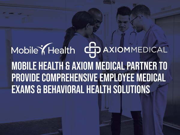 Axiom Medical clients now have access to Mobile Health’s 6,500+ clinics and on-site services for physical exams, drug testing, TB testing, vaccines, respirator fit testing, and more.