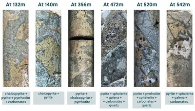 Figure 6: Core Photo Highlights from Drill Hole APC-29 (CNW Group/Collective Mining Ltd.)
