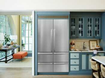 The new pinnacle for the natural progression in the built-in market, this ENERGY STAR® certified refrigerator-freezer allows the design community to offer clients unprecedented capacity and functionality in the popular French Door configuration, making this product ideal for the re-placement of aging 48-inch refrigerators.