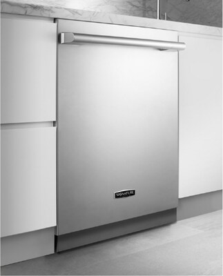 This sleek, stainless-steel top-control dishwasher uses a dynamic combination of QuadWashtm Pro and Dynamic Heat Drytm technologies to deliver a rapid and thorough clean in just one hour.