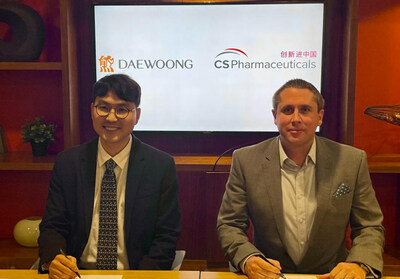 Daewoong Pharmaceutical and CS Pharmaceuticals (PRNewsfoto/Daewoong Pharmaceutical Co., Ltd.)