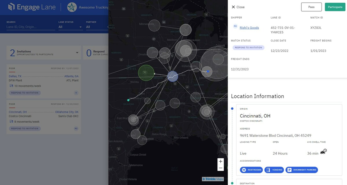 Trimble Engage Lane Provides First-of-its-Kind Dwell Time Metrics for Freight Procurement - Vimarsana News