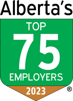 Alberta's Top 75 Employers 2023 (CNW Group/Mediacorp Canada Inc.)