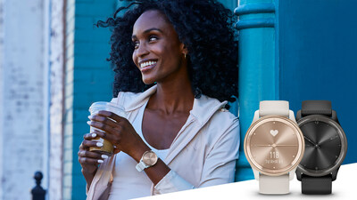 Garmin announces vívomove Trend, a hybrid smartwatch with a classic analog design plus essential smart features.