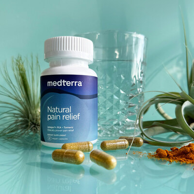 Medterra launches Natural Pain Relief capsules, a clinically proven*, plant-based pain reliever formulated to alleviate muscle pain, joint stiffness and inflammation while promoting whole body wellness.