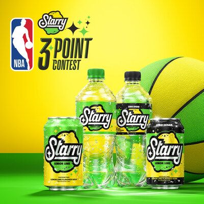 STARRY™ will become the official soft drink of the NBA, the WNBA and NBA G League in North America.