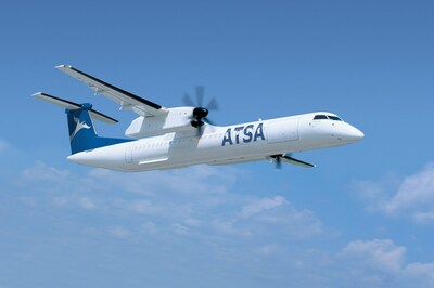 ATSA se ha convertido en el primer operador sudamericano de aeronaves Dash 8-400 en unirse al Programa de Soluciones de Carga de De Havilland Canada. (CNW Group/De Havilland Aircraft of Canada)