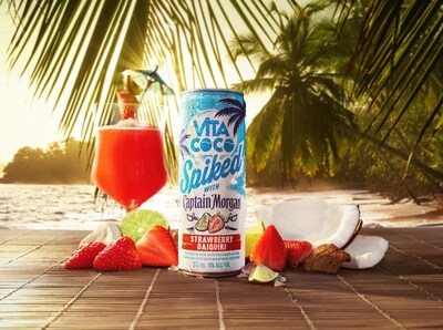The Strawberry Daiquiri is synonymous with vacation mode, featuring hints of ripe juicy lime rounded out with the flavor of sweet strawberries.