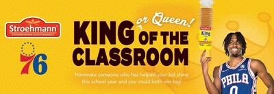 Tyrese Maxey partners with Stroehmann® Bread to launch the King or Queen of the Classroom Contest.