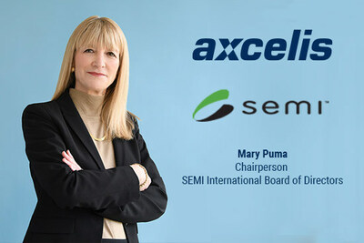 Axcelis President and CEO, Mary Puma, has been elected Chairperson of the International Board of Directors of SEMI.