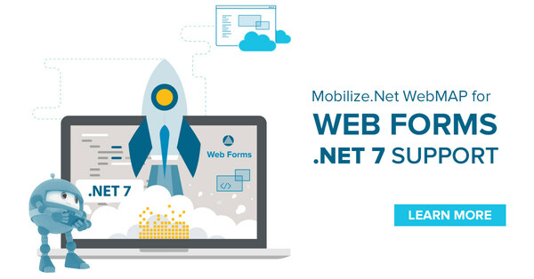 Mobilize.Net WebMAP Web Forms Supports .NET 7