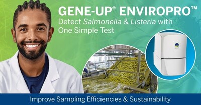 bioMérieux, a world leader in in vitro diagnostics, announces the availability of GENE-UP® ENVIROPRO™, the only assay of its kind to simultaneously detect both Salmonella and Listeria from environmental swabbing, including PCR confirmation. The solution provides cost savings, laboratory waste reduction, and a streamlined workflow to empower rapid and effective quality decisions. GENE-UP® ENVIROPRO™ is now available for implementation. For more information, please visit www.biomerieux-industry.co