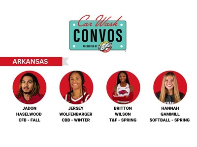 Razorback Guard Jersey Wolfenbarger gives us a peek into her off court persona from the front seat in a new episode of Car Wash Convos™, presented by ZIPS Car Wash.
