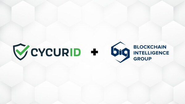 CycurID Technologies Ltd. is pleased to announce their working partnership with Blockchain Intelligence Group, the crypto investigation and training company. (CNW Group/CycurID Technologies Ltd.)