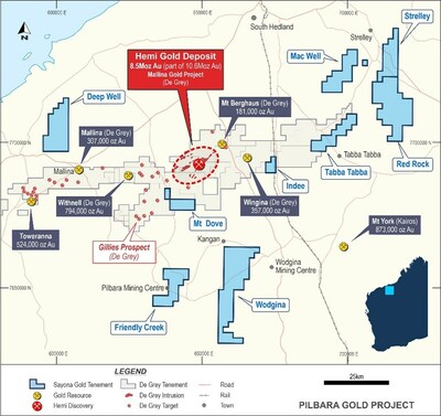 Figure 6: Pilbara gold leases, WA (Groupe CNW/SAYONA)