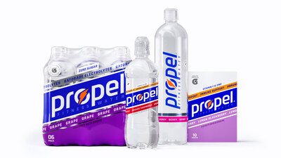 Reestablishing the brand as a modern fitness authority, Propel’s updated visual identity highlights the efficacy of the fitness water backed by Gatorade electrolytes.