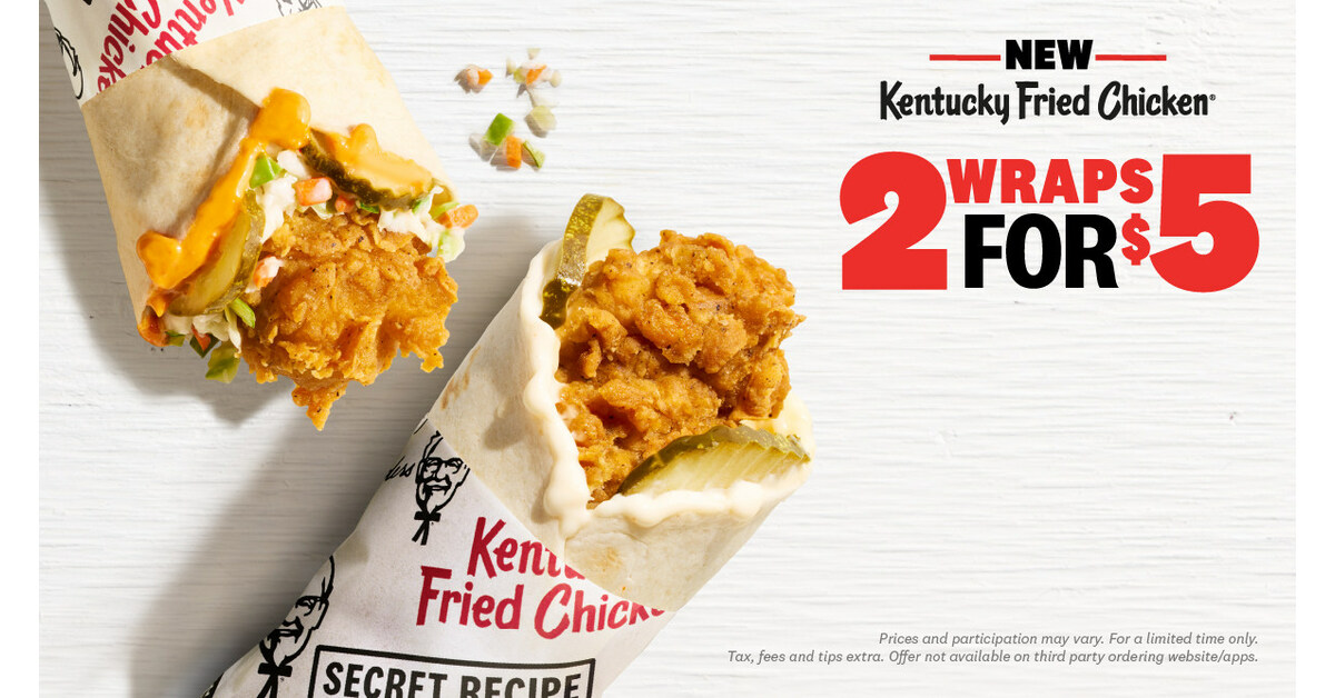 KFC® Takes New Kentucky Fried Chicken Wraps Nationwide