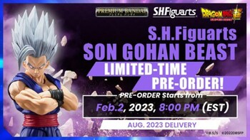 Pre-Order for S.H.Figuarts SON GOHAN BEAST will Start