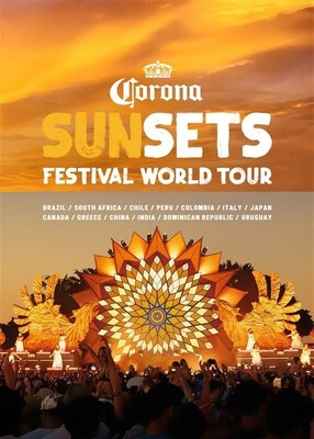 Corona lance le Corona Sunsets Festival World Tour, qui dbutera en Afrique du Sud le 1er avril 2023, puis dans plus d'une douzaine d'endroits immergs dans la nature  travers le monde.